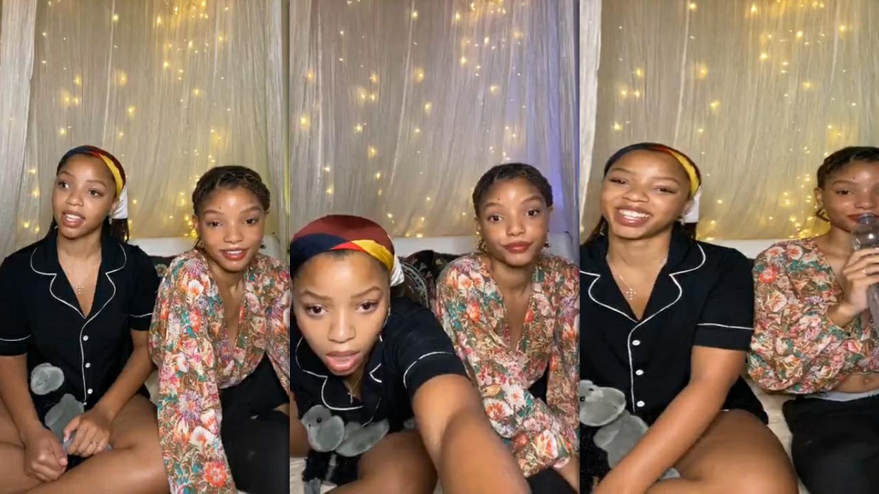 Chloe x Halle's Instagram Live Stream from July 30th 2020.