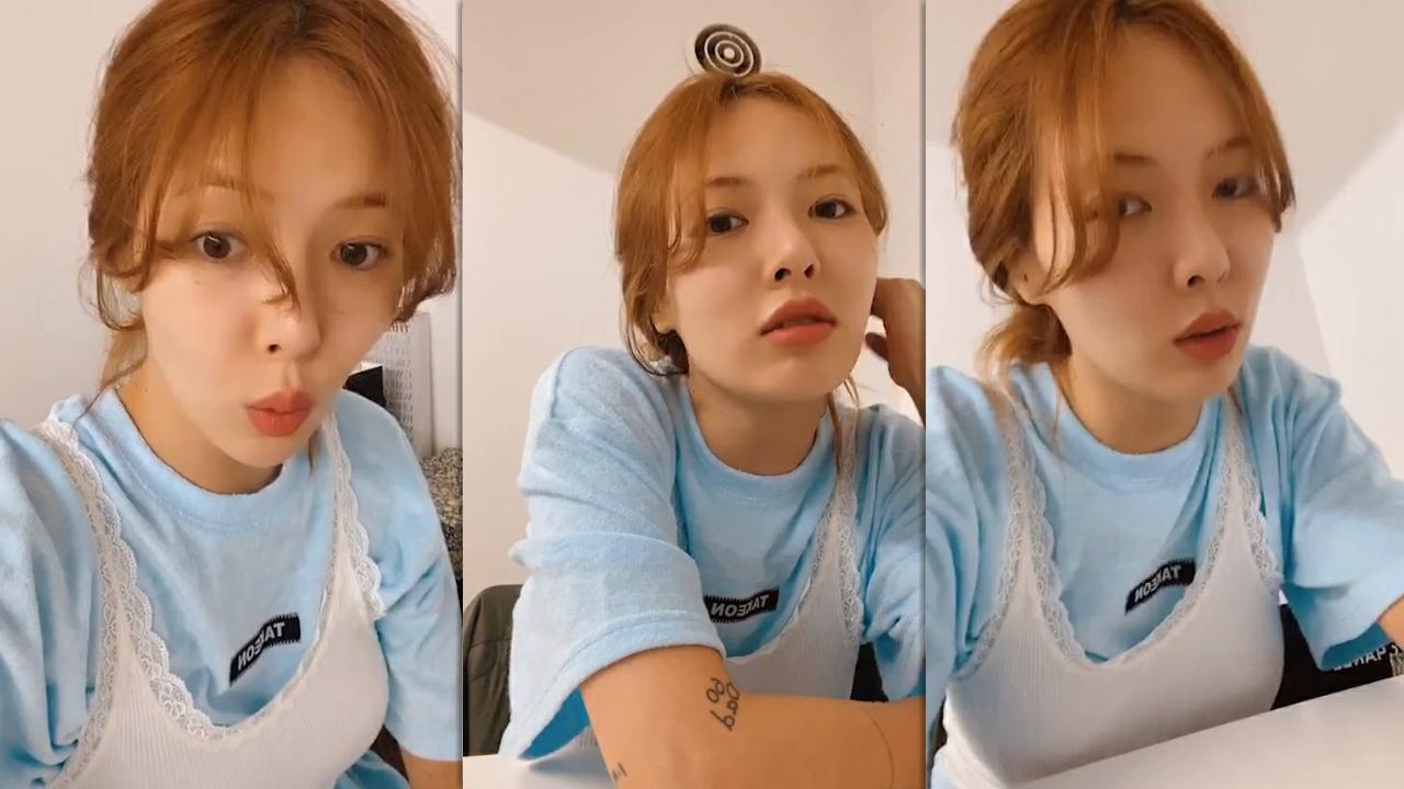 HyunA ( 현아 )'s Instagram Live Stream from August 12th 2020.