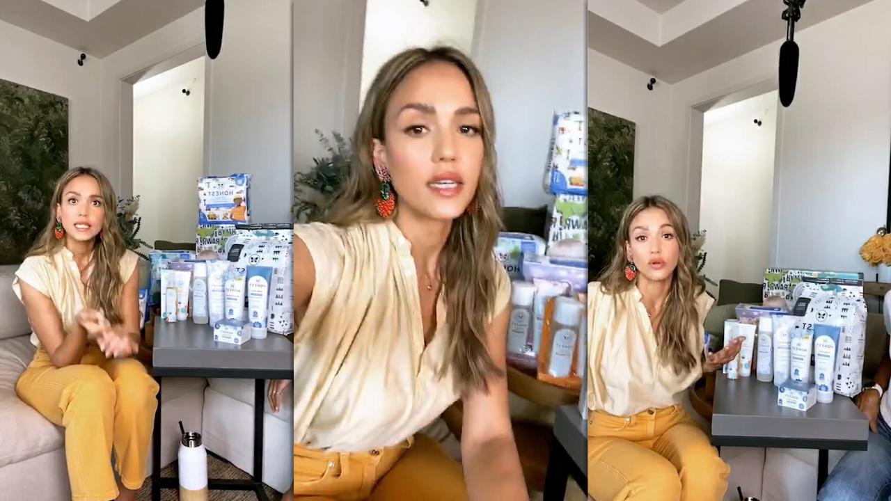 Jessica Alba's Instagram Live Stream from August 25th 2020.