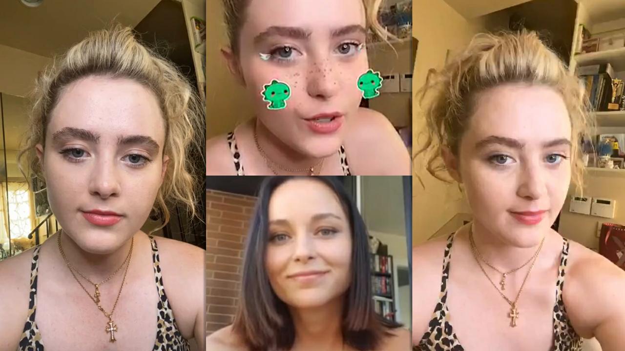 Kathryn Newton's Instagram Live Stream from August 17th 2020.