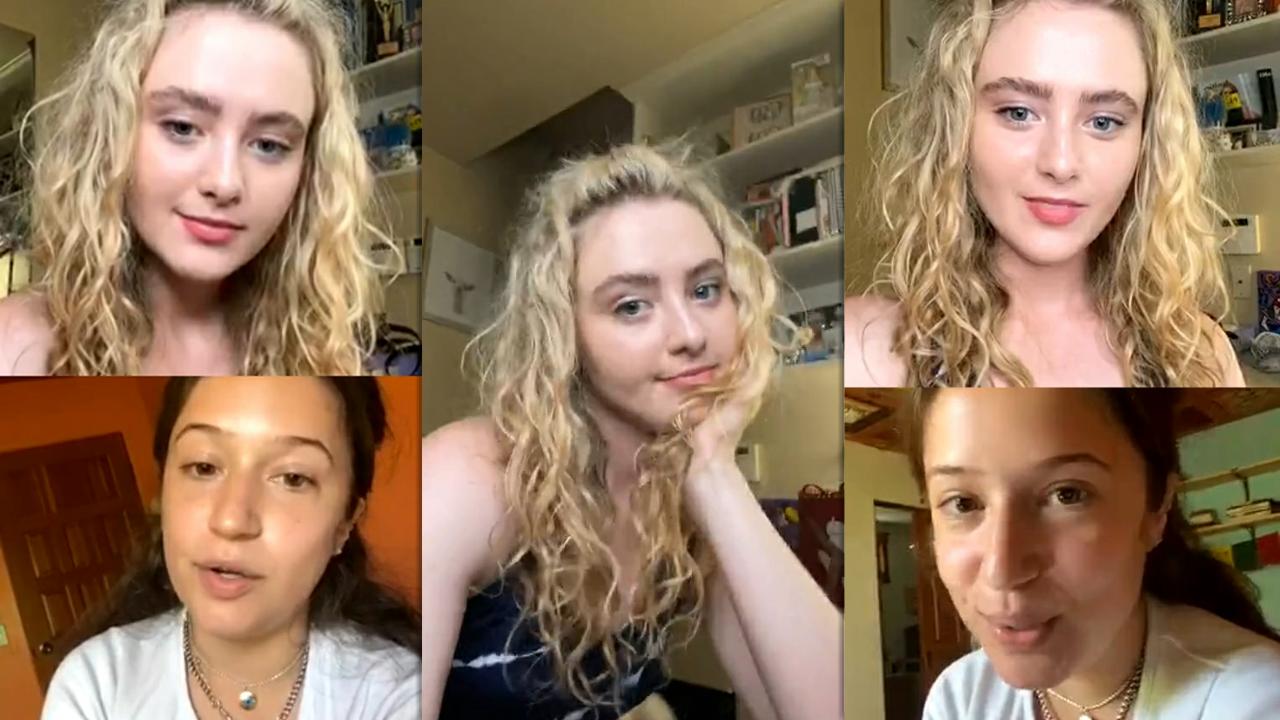 Kathryn Newton's Instagram Live Stream from August 21th 2020.