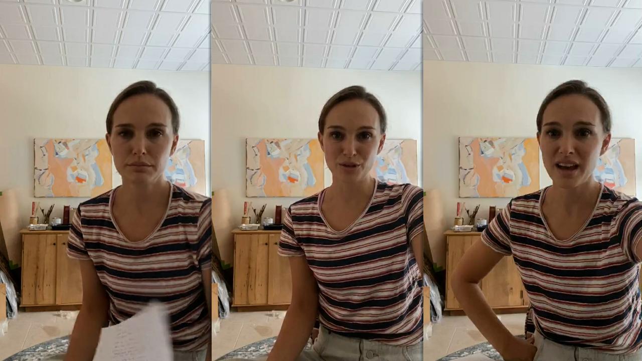 Natalie Portman's Instagram Live Stream from July 31th 2020.