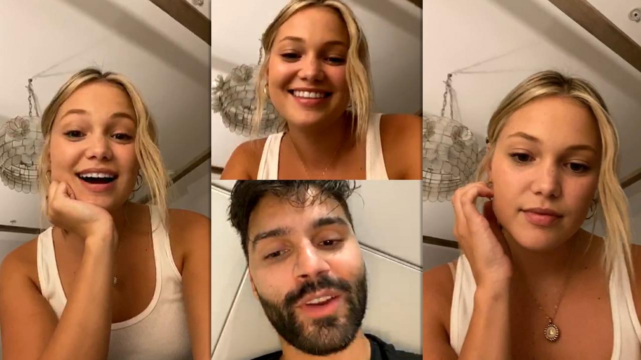 Olivia Holt's Instagram Live Stream from August 27th 2020.