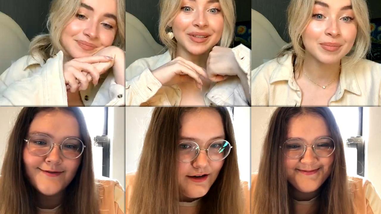 Sabrina Carpenter Instagram Live Stream 19 August 2020 Ig Live S Tv