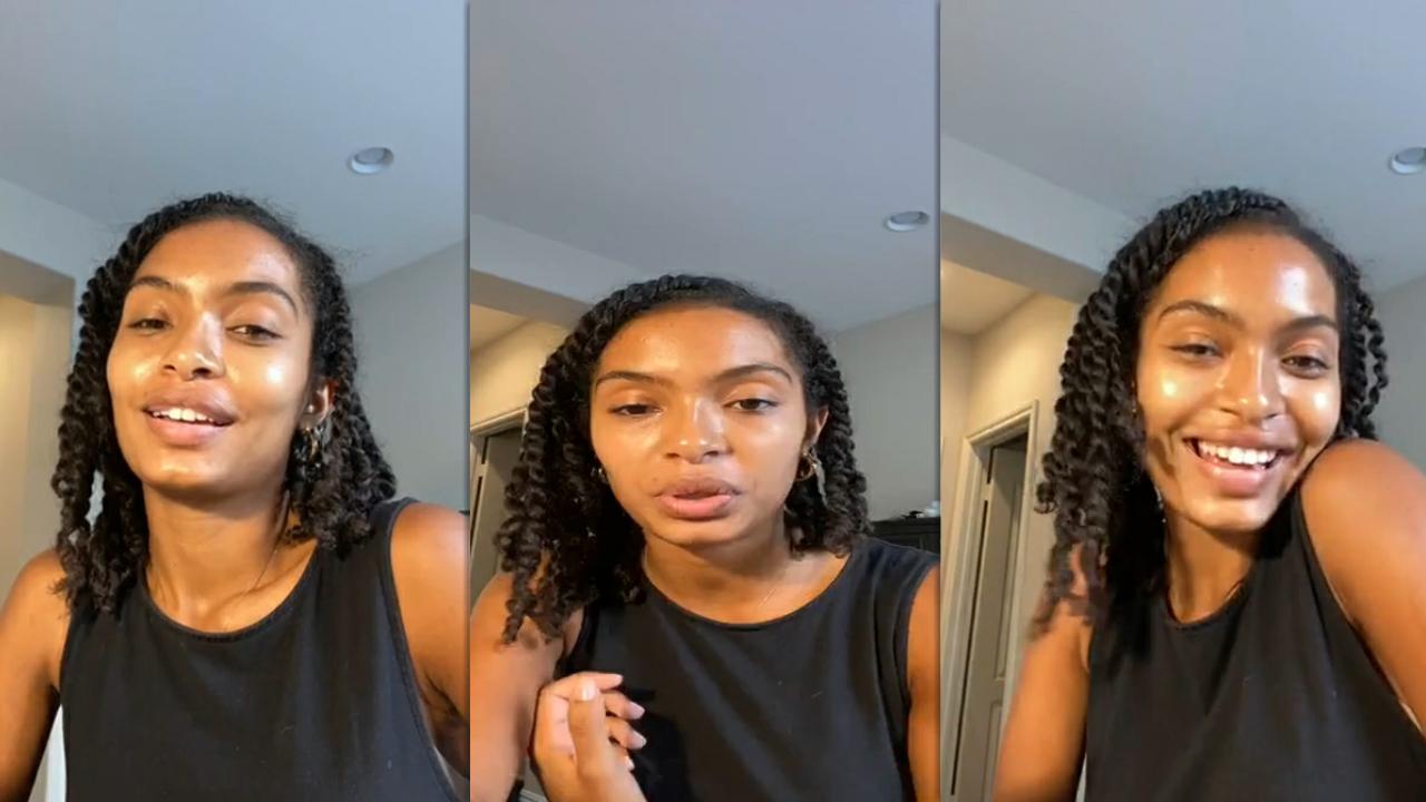 Yara Shahidi's Instagram Live Stream from August 3rd 2020.