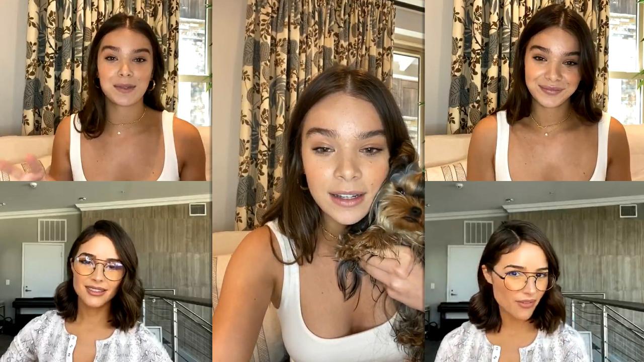Hailee Steinfeld's Instagram Live Stream with Olivia Culpo from September 4th 2020.