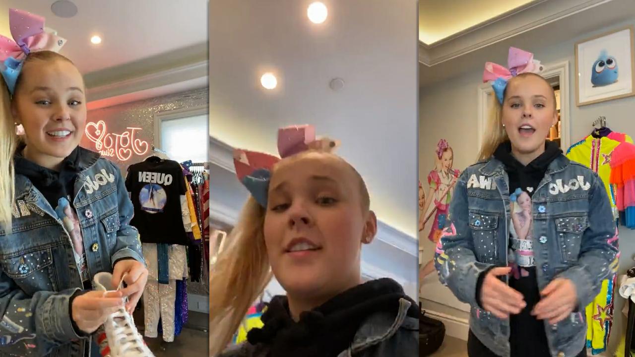 Jojo Siwa's Instagram Live Stream from September 18th 2020.