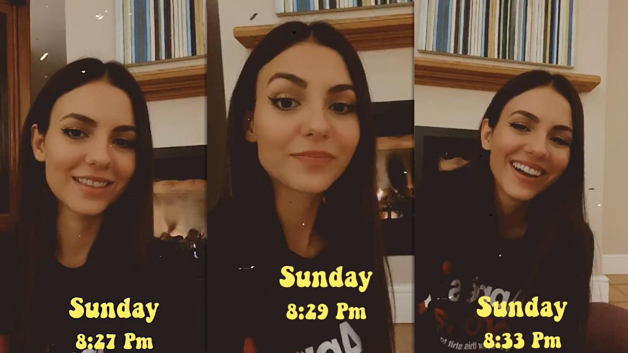 Victoria Justice's Instagram Live Stream from September 27th 2020.