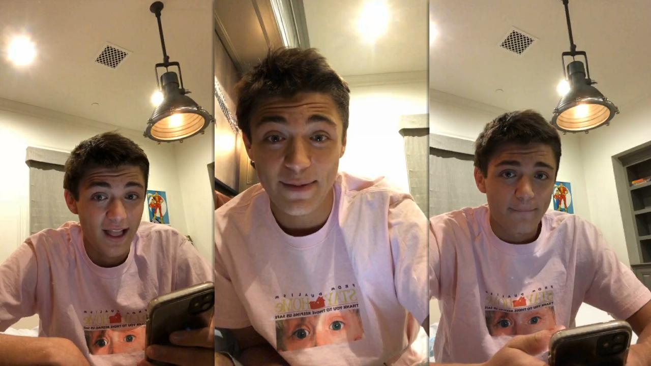 Asher Angel's Instagram Live Stream from October 10th 2020.