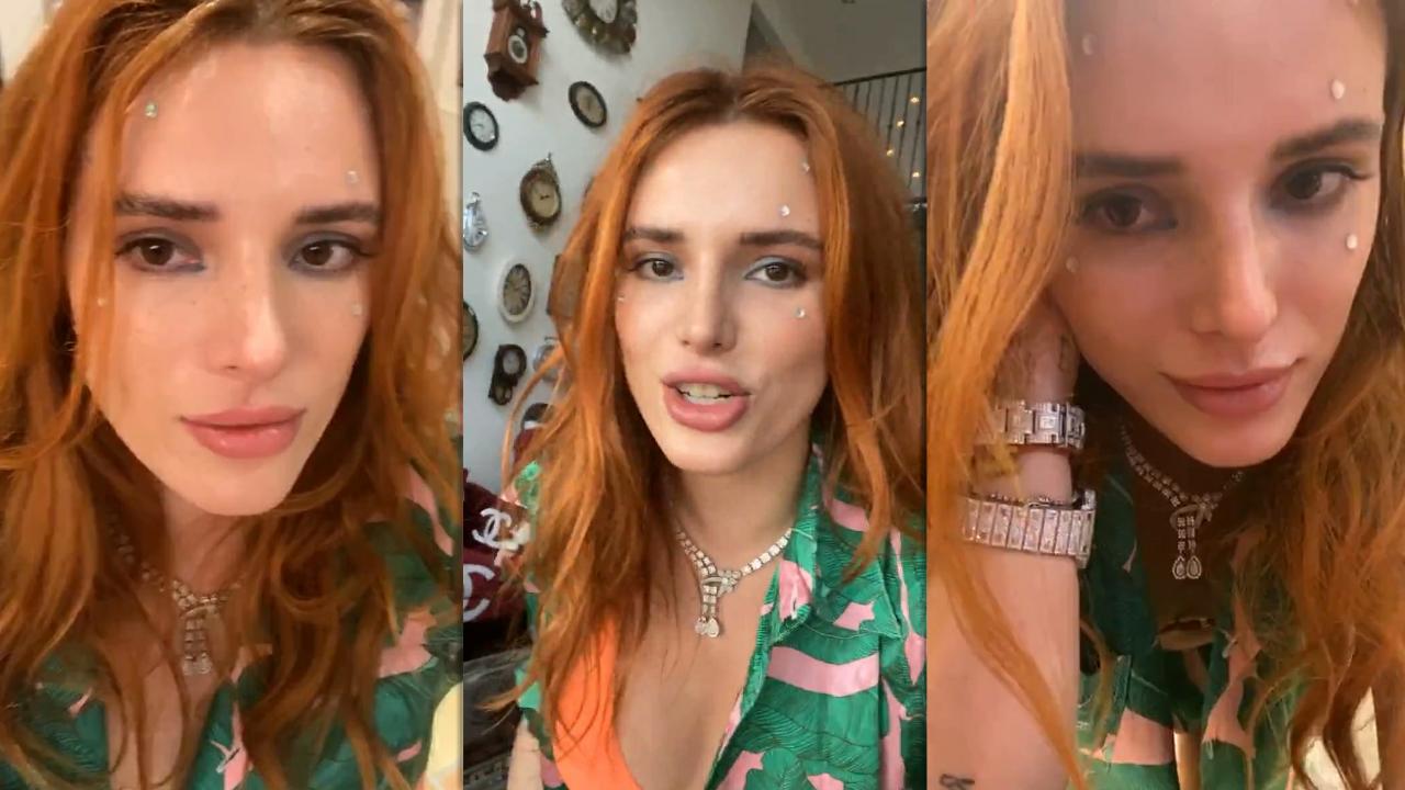 Bella Thorne's Instagram Live Stream from October 8th 2020.