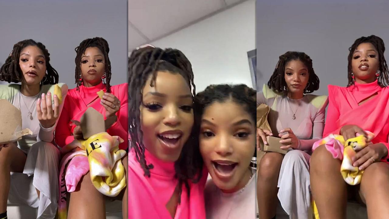 Chloe x Halle's Instagram Live Stream from October 8th 2020.