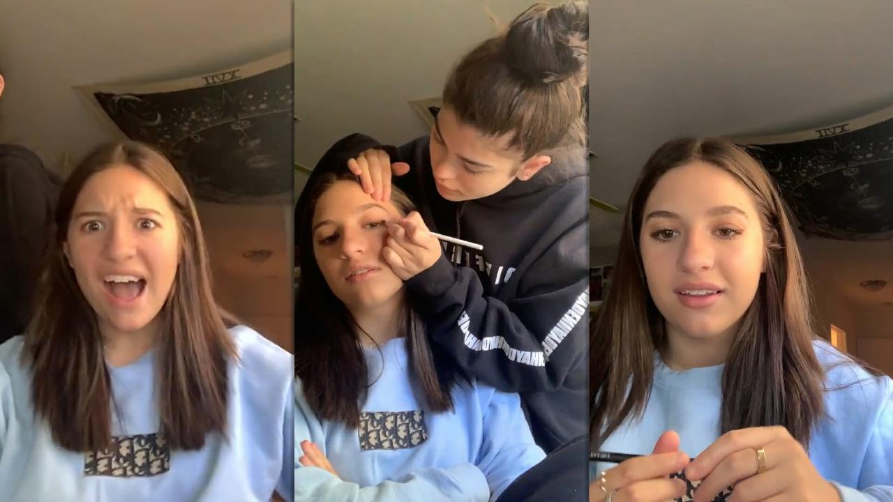 Mackenzie Ziegler's Instagram Live Stream from October 18th 2020.