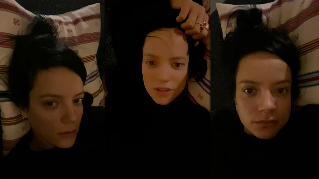 Lily Allen's Instagram Live Stream from October 18th 2020.