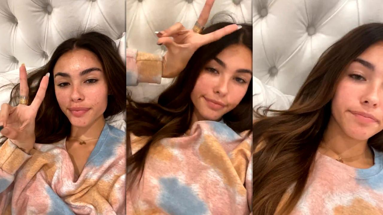 Madison Beer's Instagram Live Stream from October 27th 2020.
