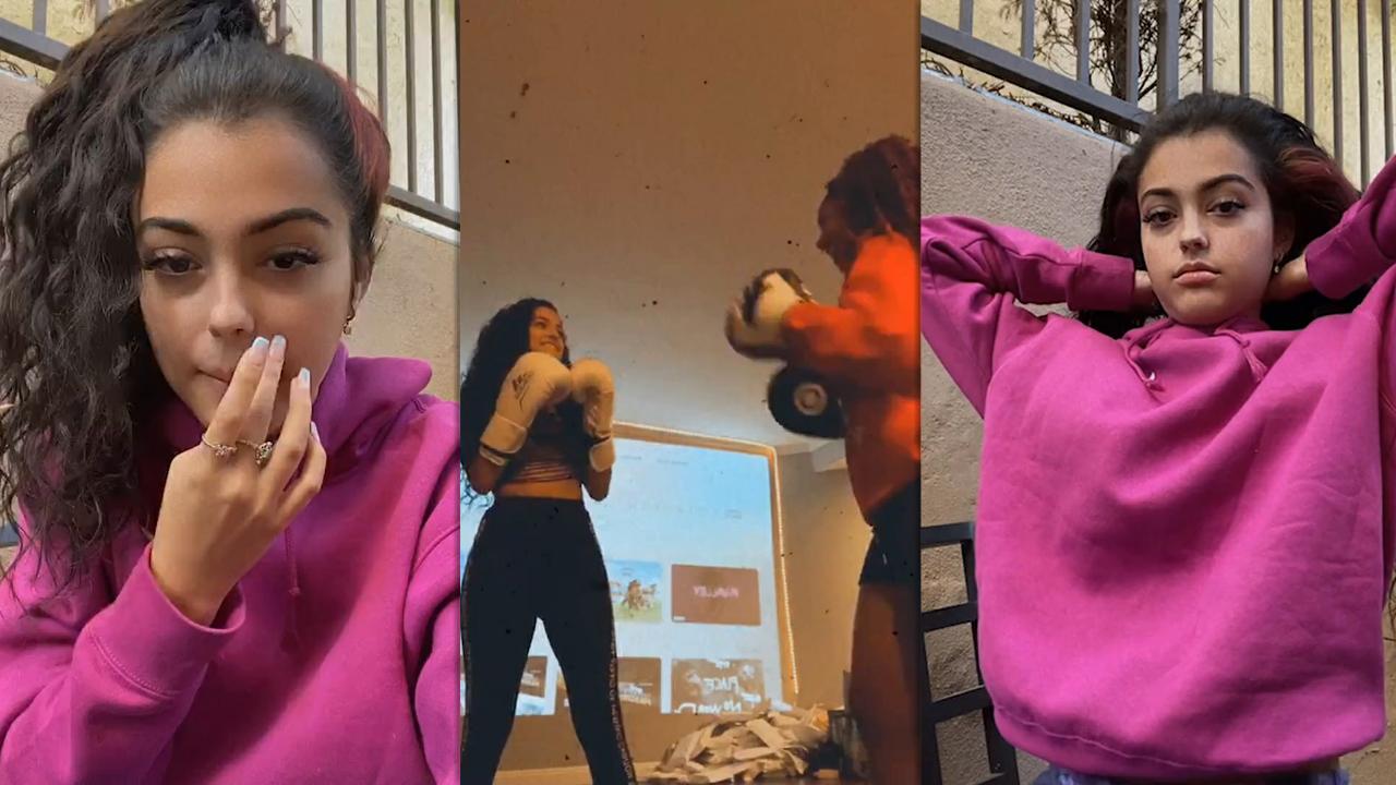 Malu Trevejo's Instagram Live Stream from October 26th 2020.