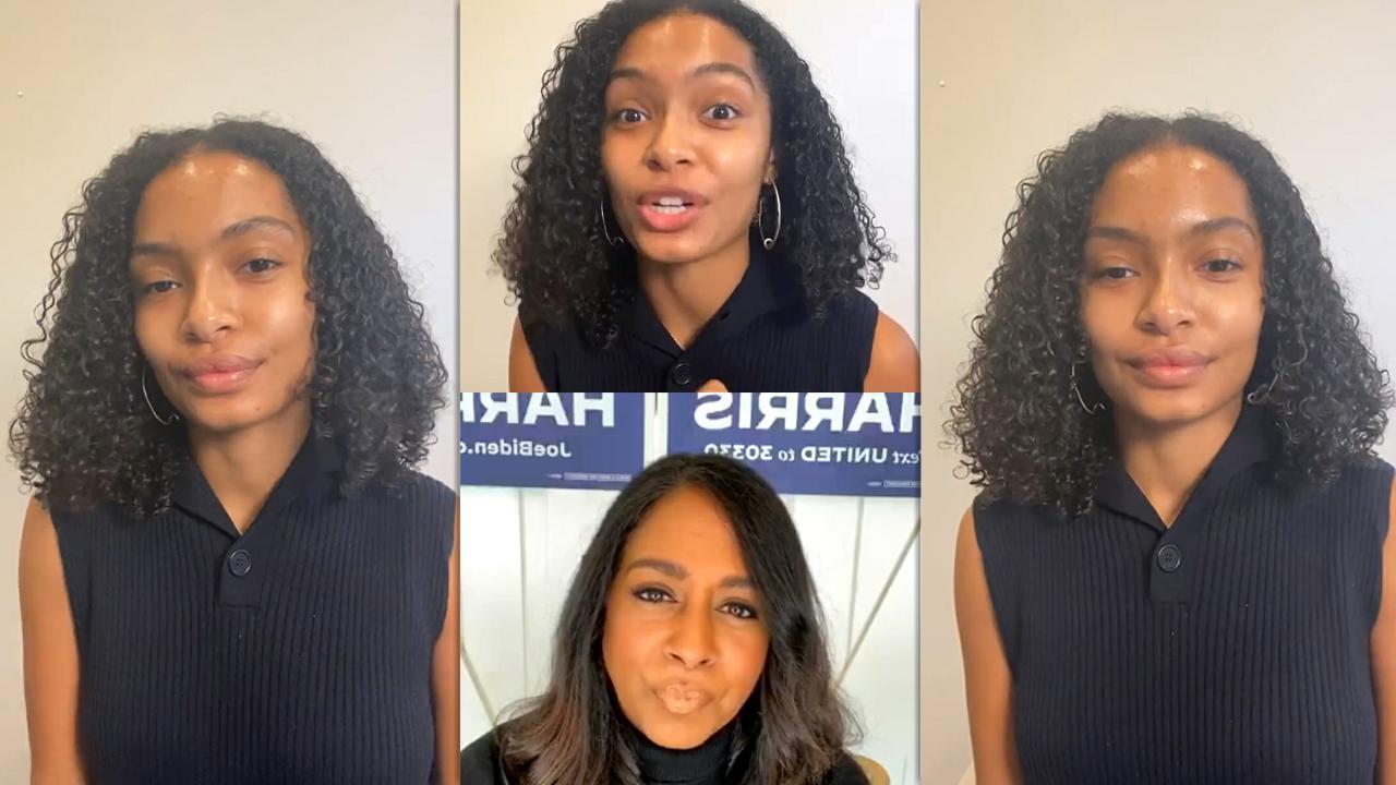 Yara Shahidi's Instagram Live Stream from October 19th 2020.