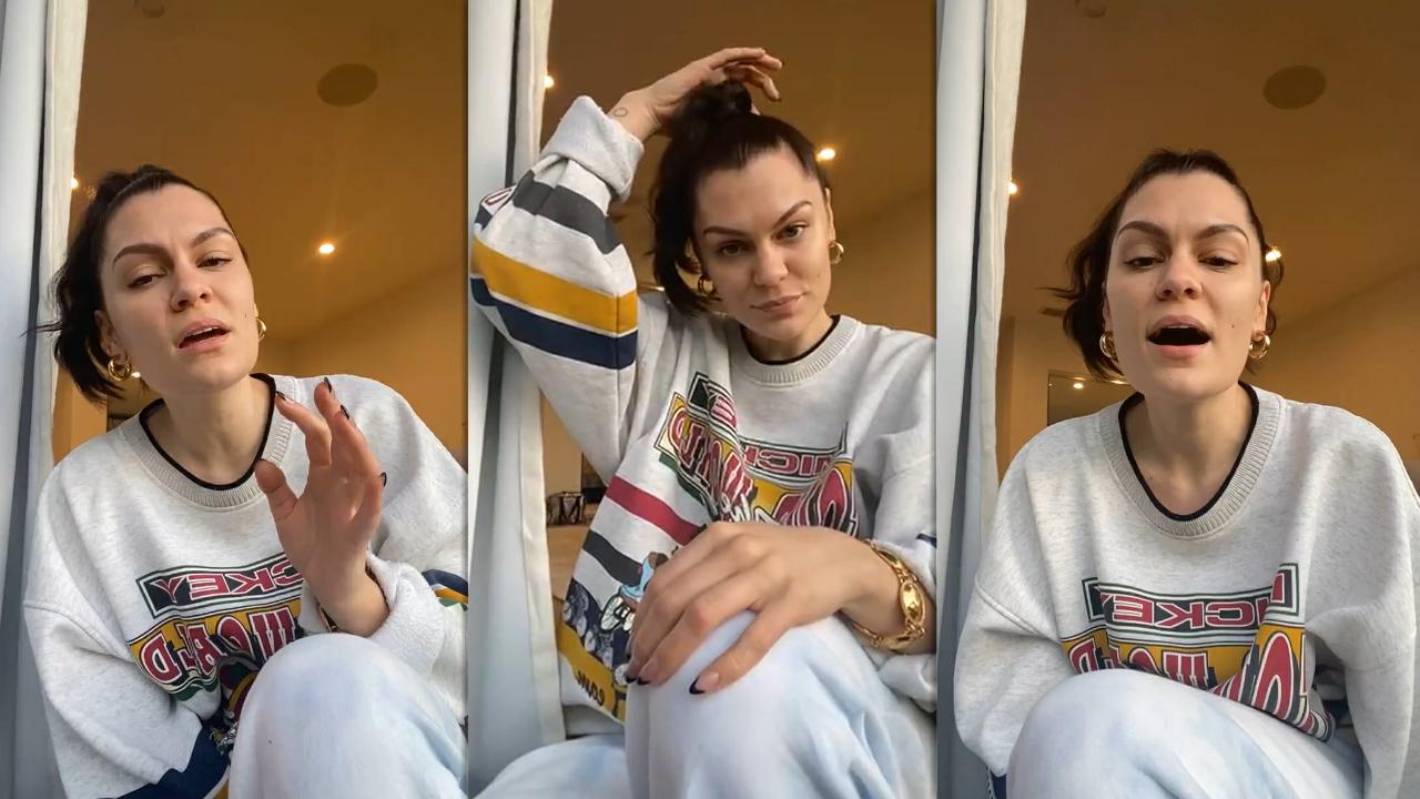 Jessie J's Instagram Live Stream from November 25th 2020.