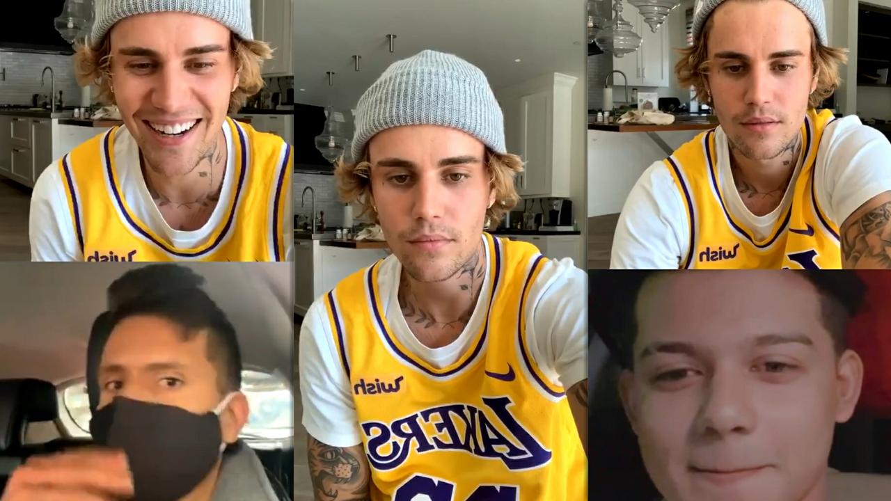 Justin Bieber's Instagram Live Stream with Rudy Mancuso and Fans from November 19th 2020.