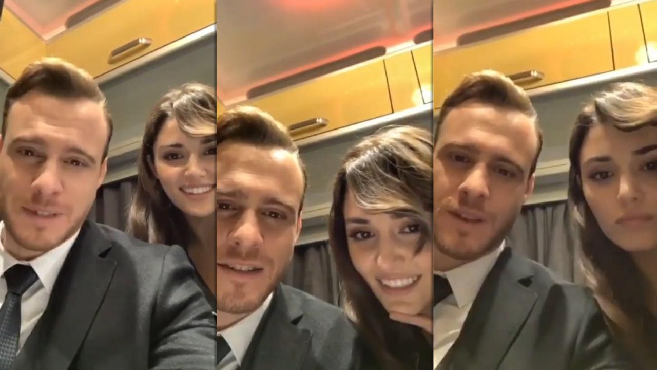 Kerem Bürsin's Instagram Live Stream with Hande Erçel from November 17th 2020.