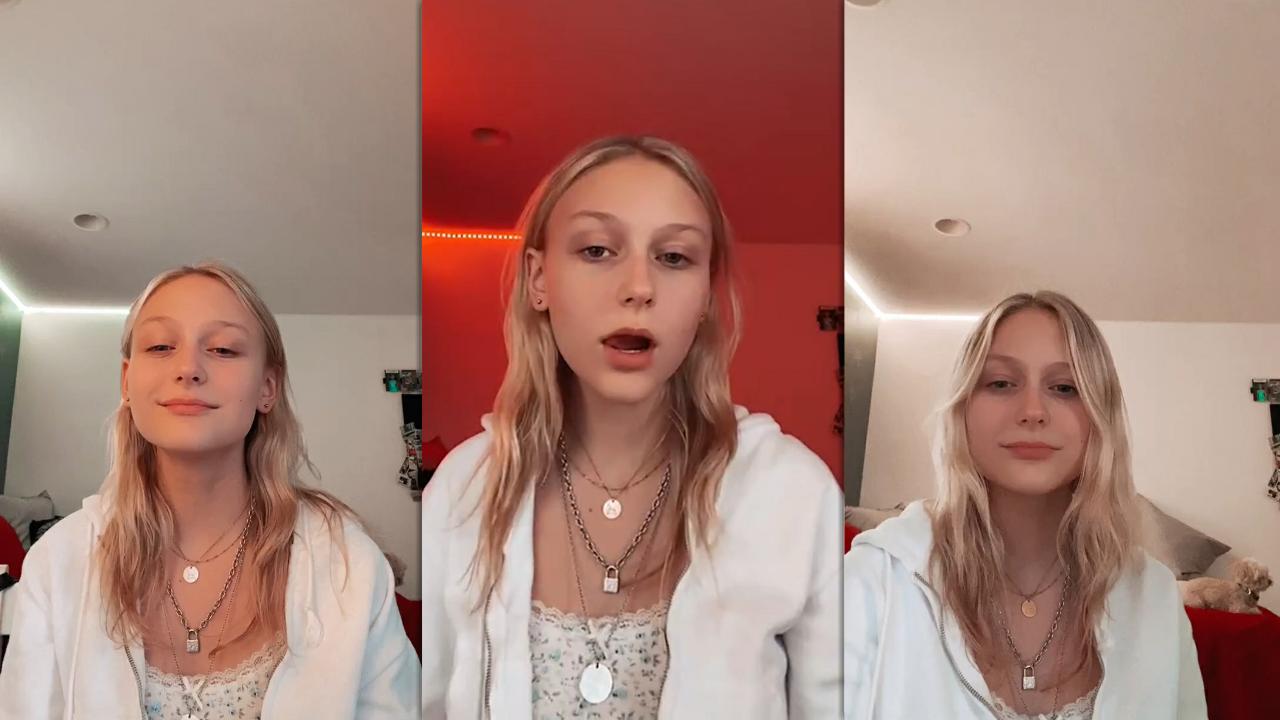 Alyvia Alyn Lind's Instagram Live Stream from December 7th 2020.