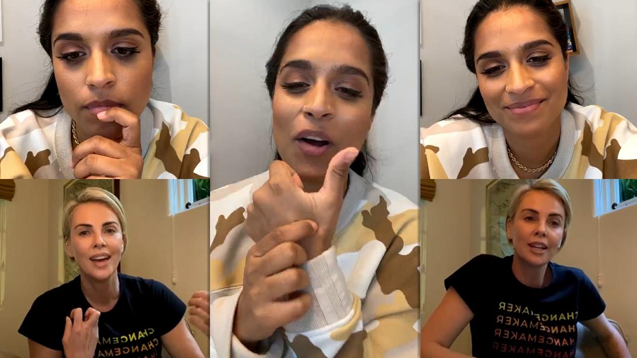 Lilly Singh's Instagram Live Stream with Charlize Theron from December 1st 2020.