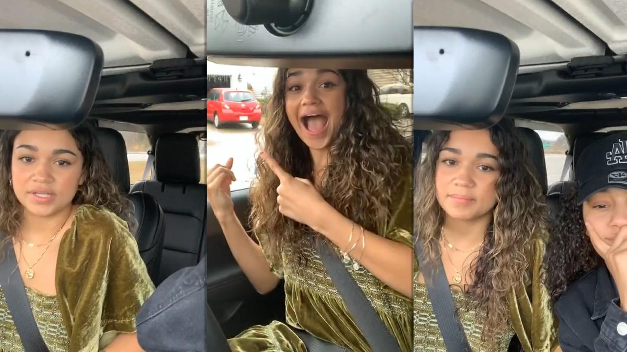 Madison Bailey's Instagram Live Stream from December 24th 2020.