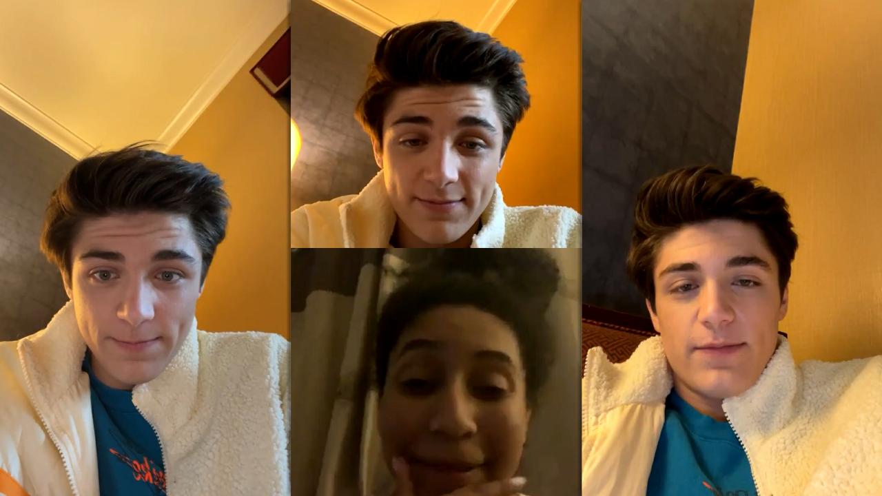 Asher Angel's Instagram Live Stream from January 14th 2021.