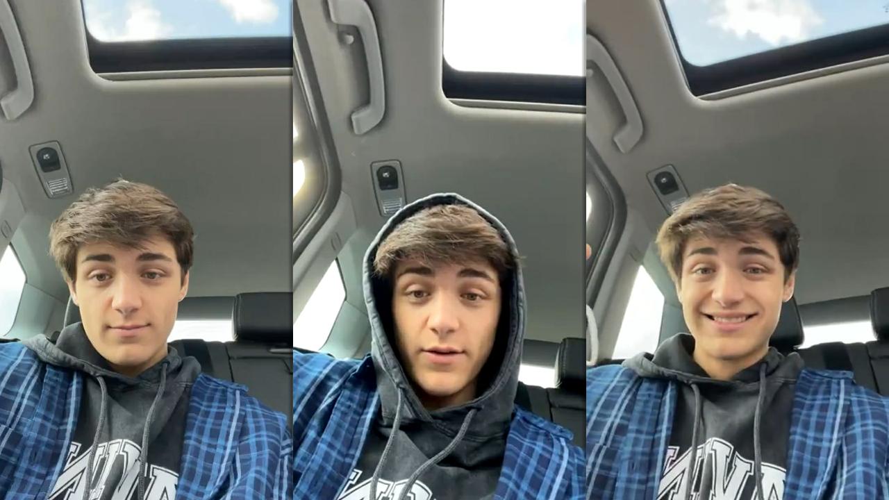 Asher Angel's Instagram Live Stream from January 16th 2021.