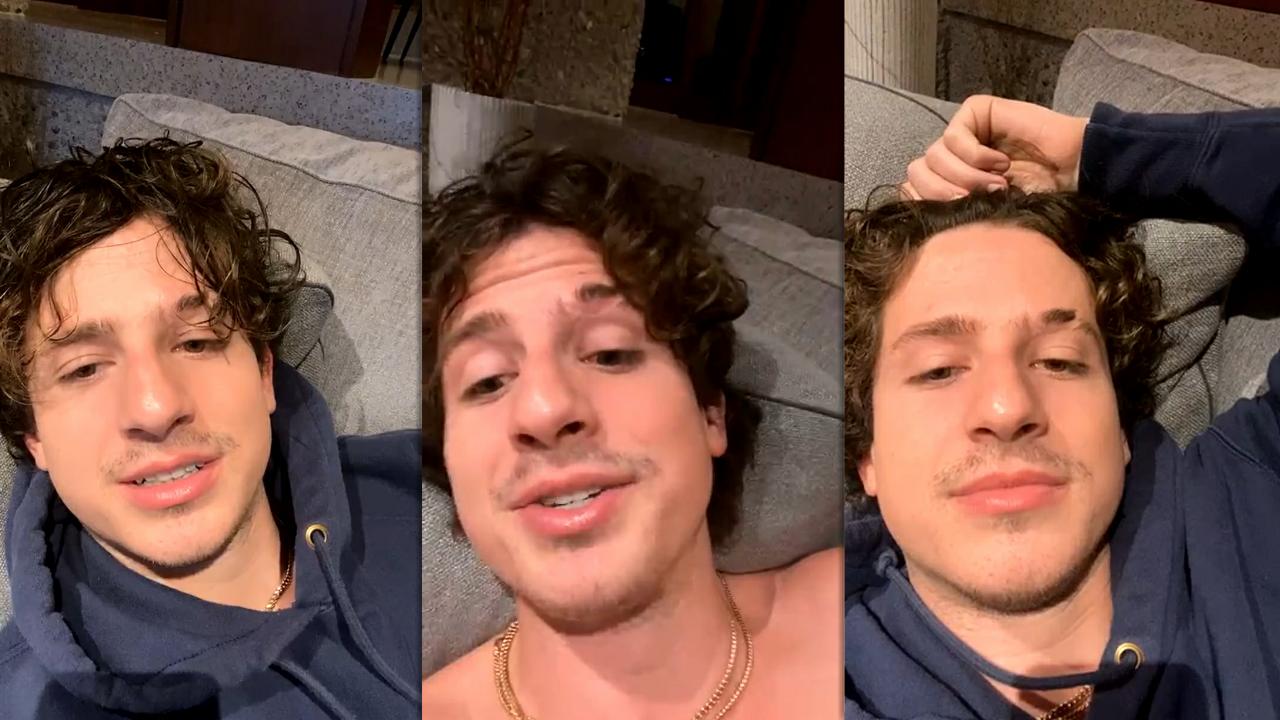 Charlie Puth's Instagram Live Stream from January 10th 2021.