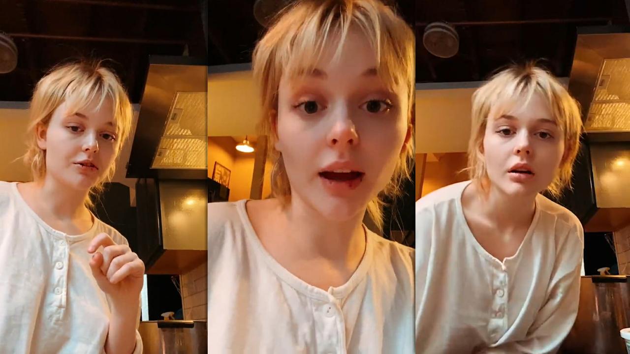 Emily Alyn Lind's Instagram Live Stream from January 25th 2021.