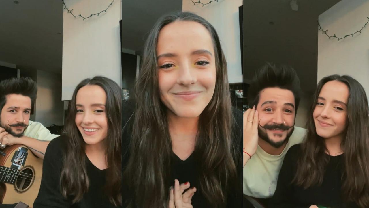 Evaluna Montaner's Instagram Live Stream with her husband Camilo from January 31th 2021.