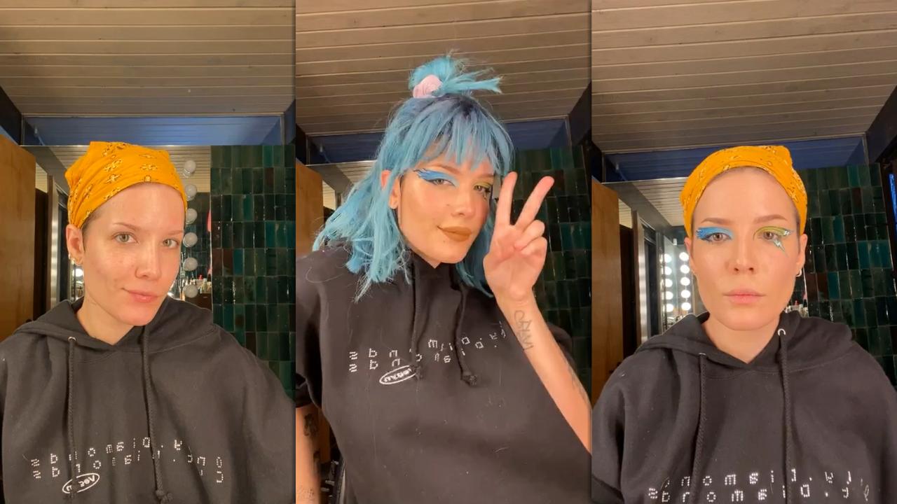Halsey Instagram Live Stream from January 15th 2021.