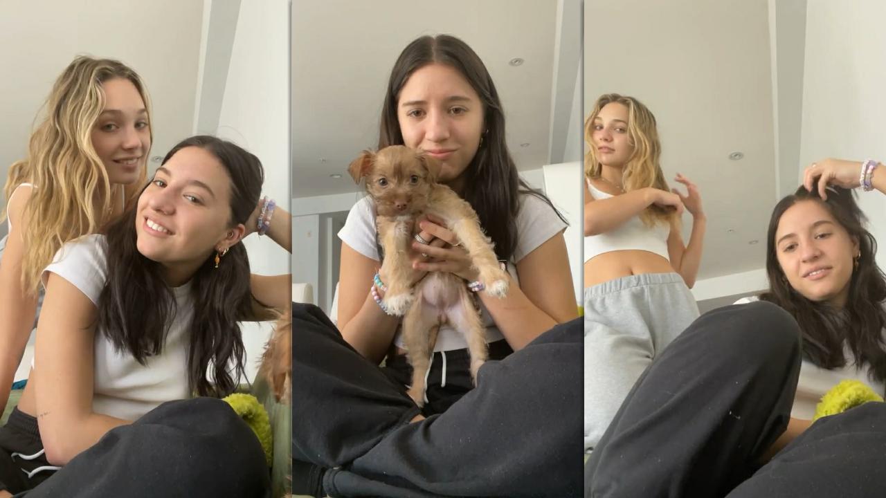 Mackenzie Ziegler's Instagram Live Stream with her sister Maddie from January 21th 2021.
