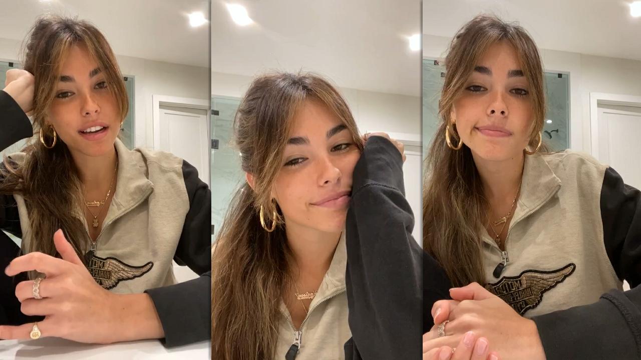 Madison Beer's Instagram Live Stream from January 11th 2021.