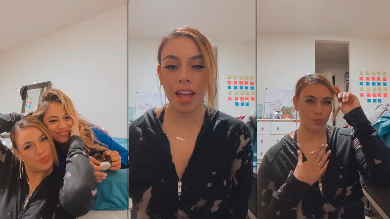 Dinah Jane's Instagram Live Stream from February 19th 2021.