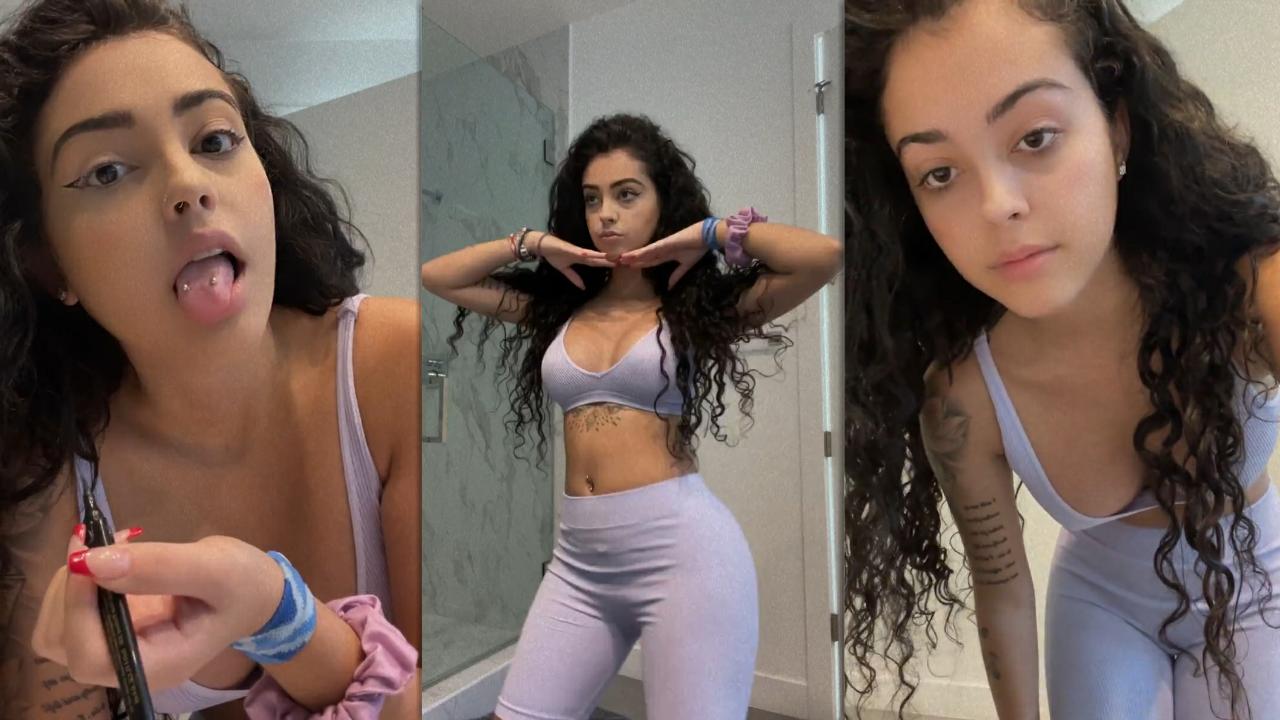 Malu Trevejo's Instagram Live Stream from February 11th 2021.