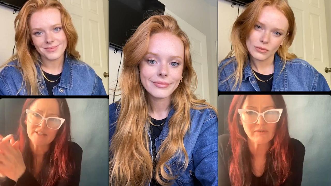 Abigail Cowen's Instagram Live Stream from March 24th 2021.
