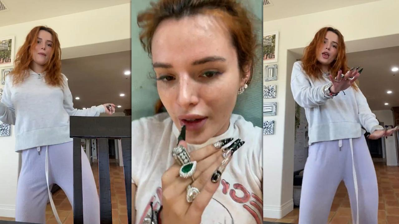Bella Thorne's Instagram Live Stream from February 28th 2021.