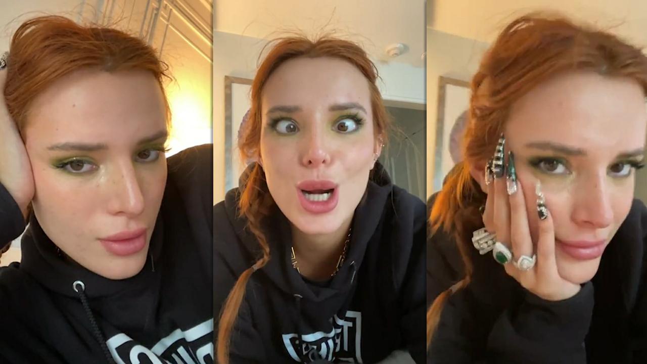 Bella Thorne's Instagram Live Stream from March 10th 2021.