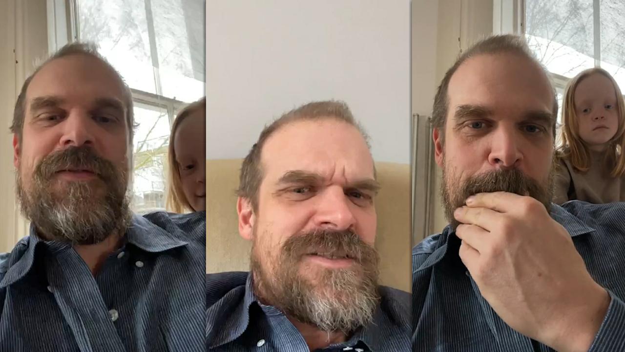 David Harbour's Instagram Live Stream from March 14th 2021.