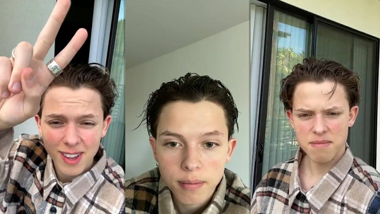 Jacob Sartorius Instagram Live Stream from March 17th 2021.