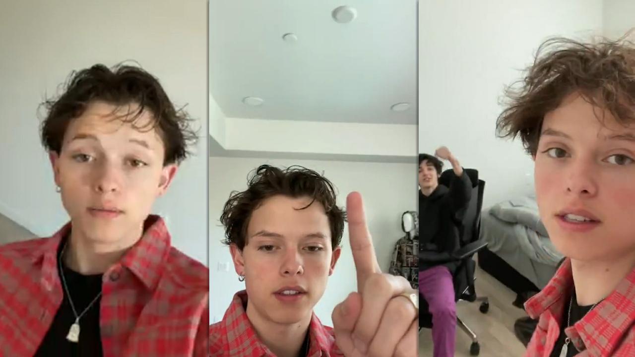 Jacob Sartorius Instagram Live Stream from March 19th 2021.