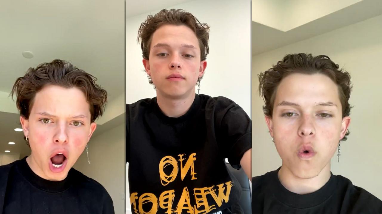 Jacob Sartorius Instagram Live Stream from March 29th 2021.