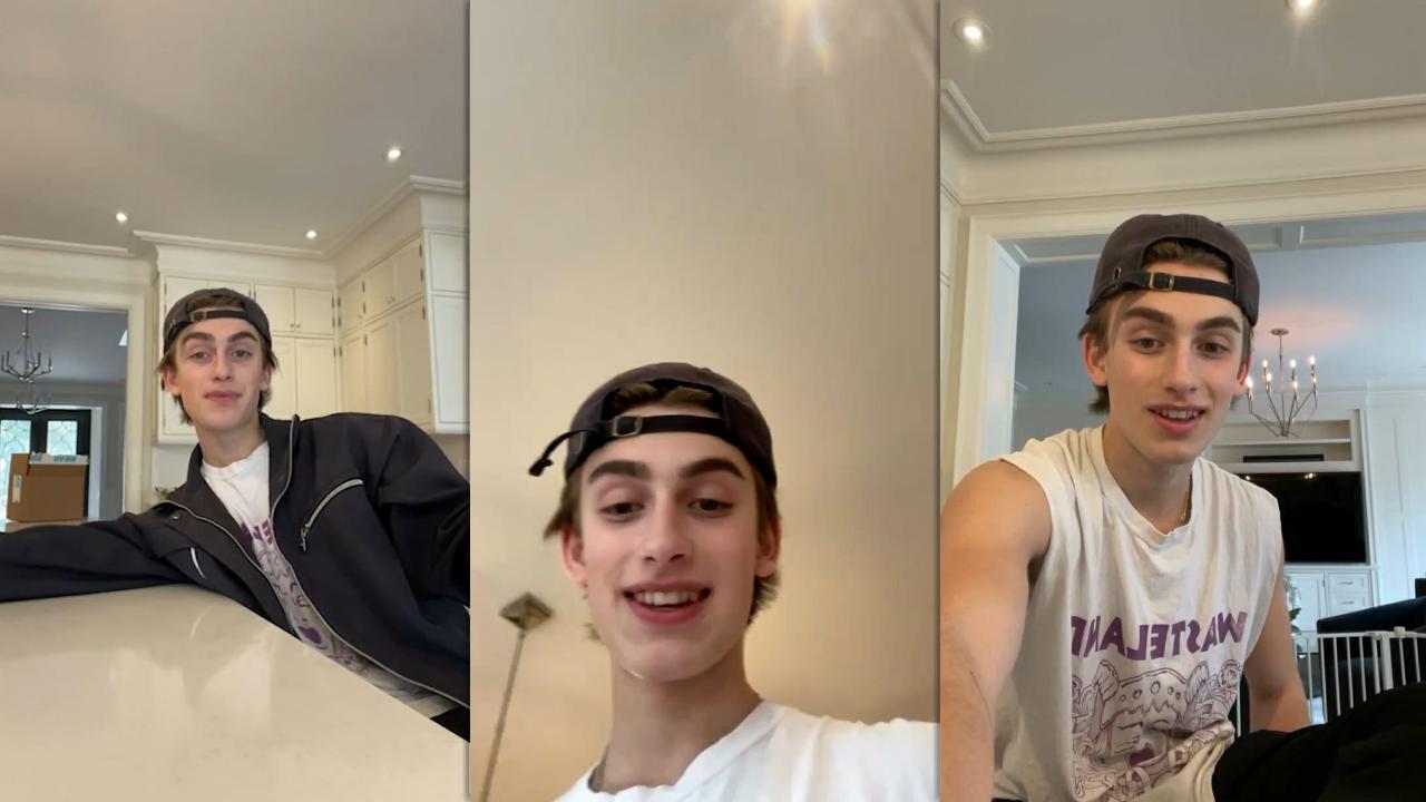 Johnny Orlando's Instagram Live Stream from March 24th 2021.