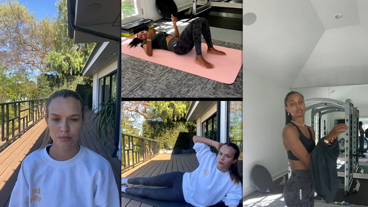 Josephine Skriver's Instagram Live Stream with Jasmine Tookes from March 5th 2021.