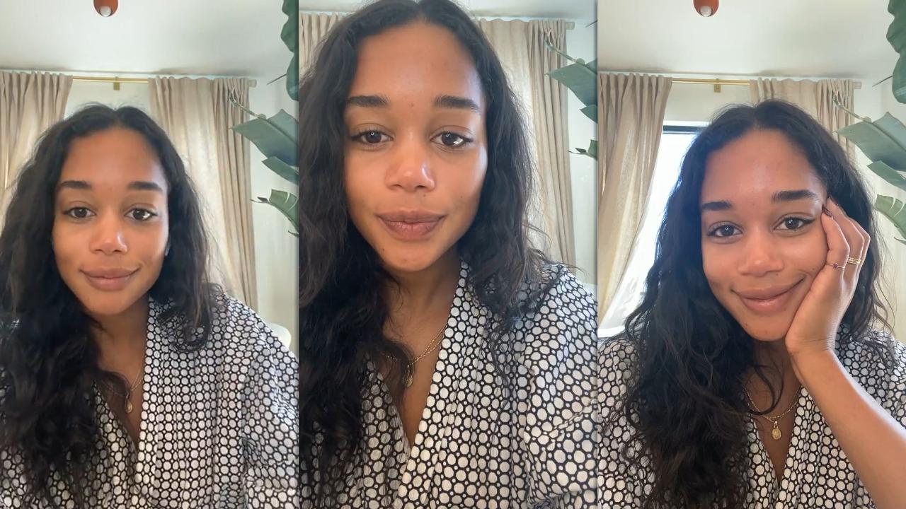 Laura Harrier's Instagram Live Stream from March 6th 2021.