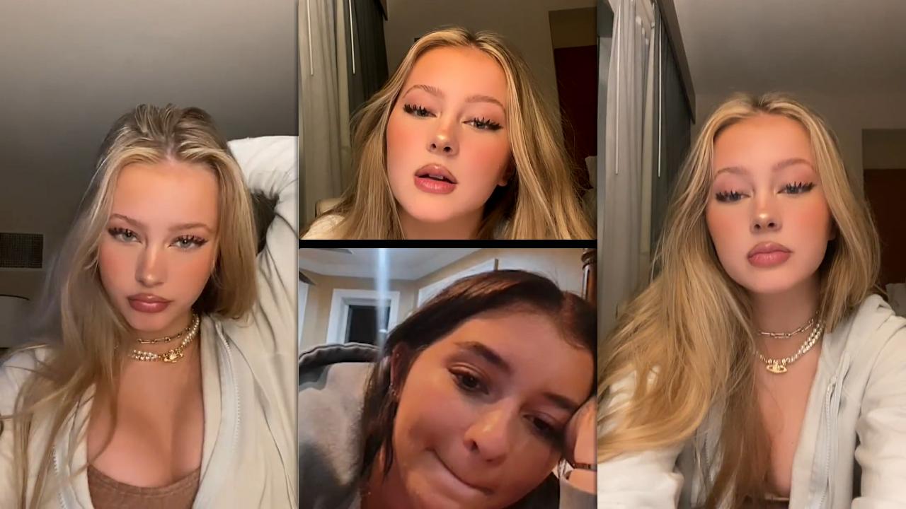 Lexi Drew's Instagram Live Stream with Danielle Cohn from March 11th 2021.