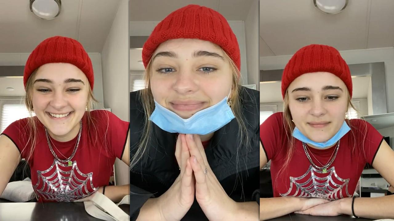 Lizzy Greene's Instagram Live Stream from March 16th 2021.
