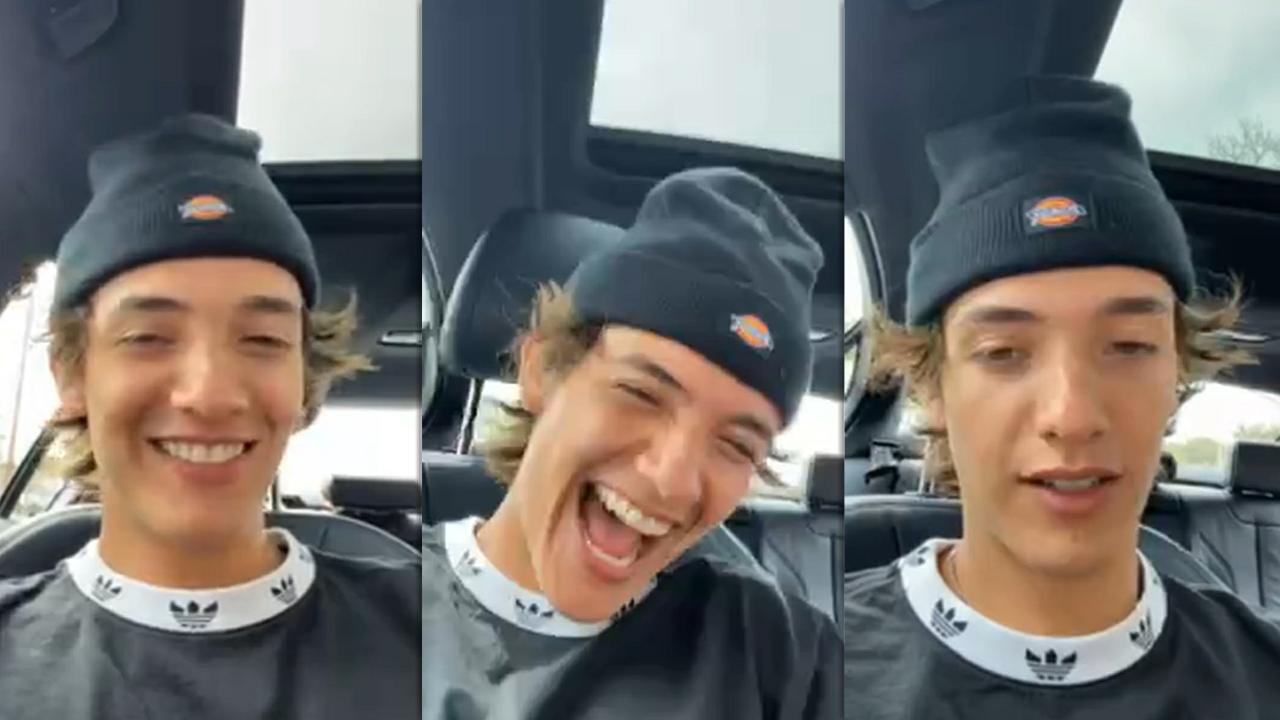Noah Urrea's Instagram Live Stream from March 7th 2021.
