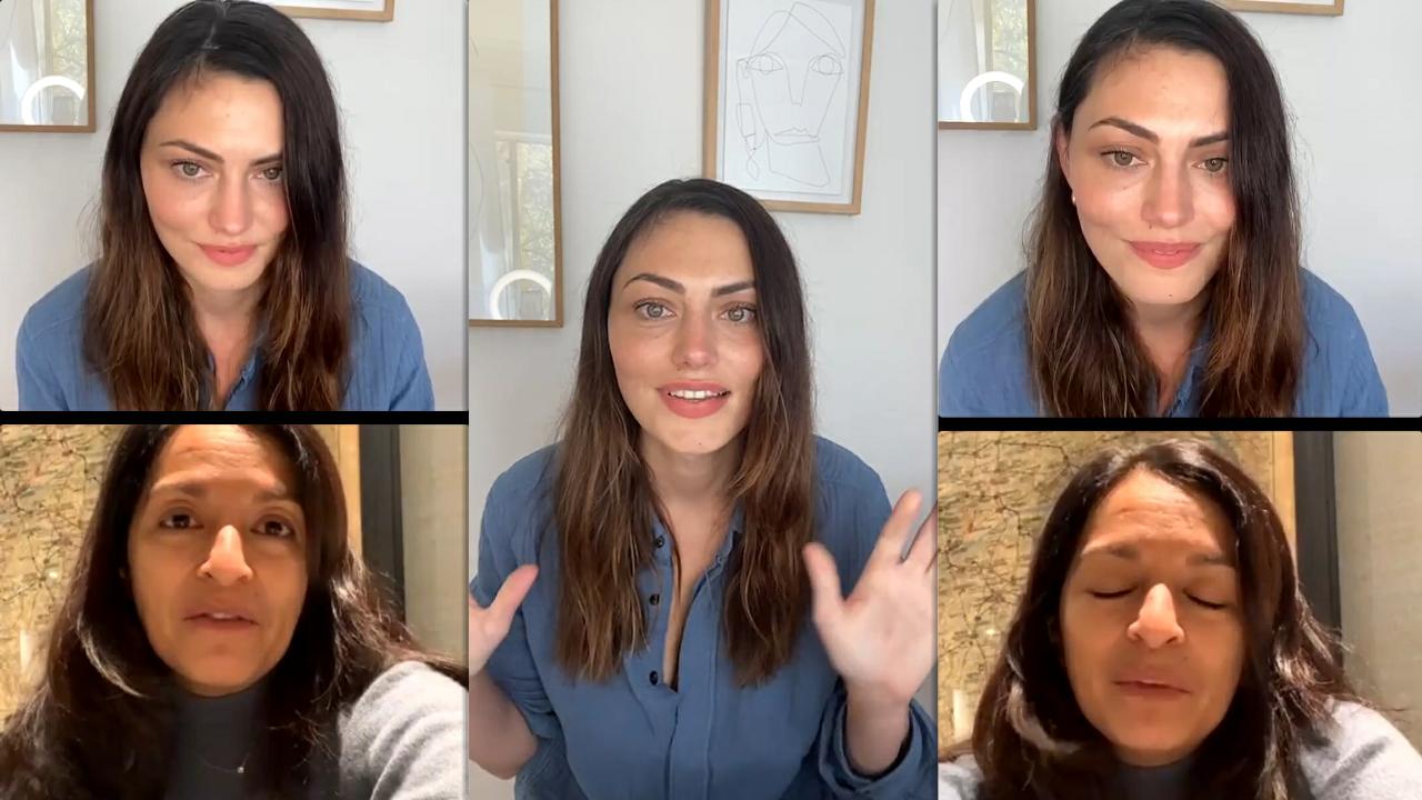 Phoebe Tonkin's Instagram Live Stream from March 8th 2021.